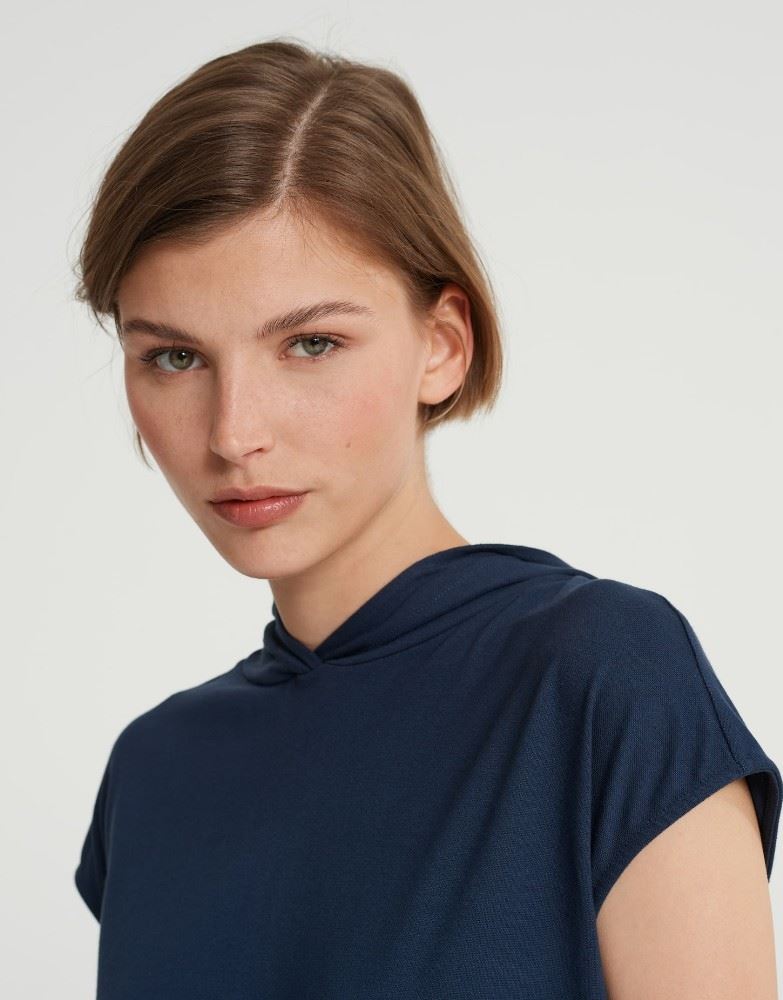 OPUS Shirt SASTATU Kapuze blau S22 246189269100 40 | 60007 blue shad | 