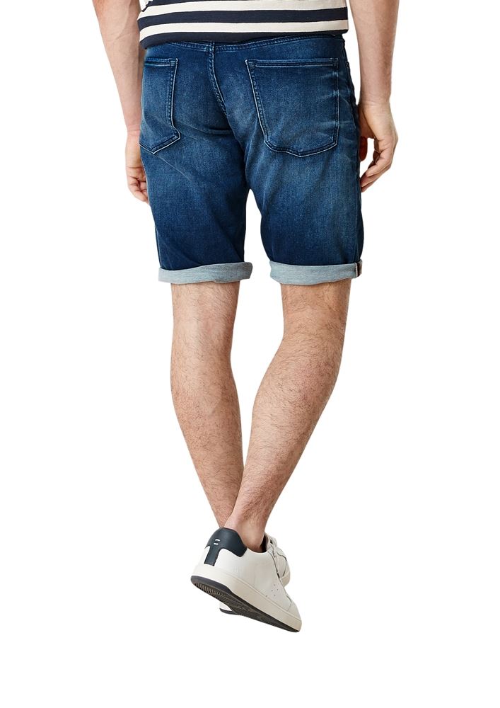 s.Oliver Herren Regular: Bermudajeans mit Waschung blau S13  2113492 