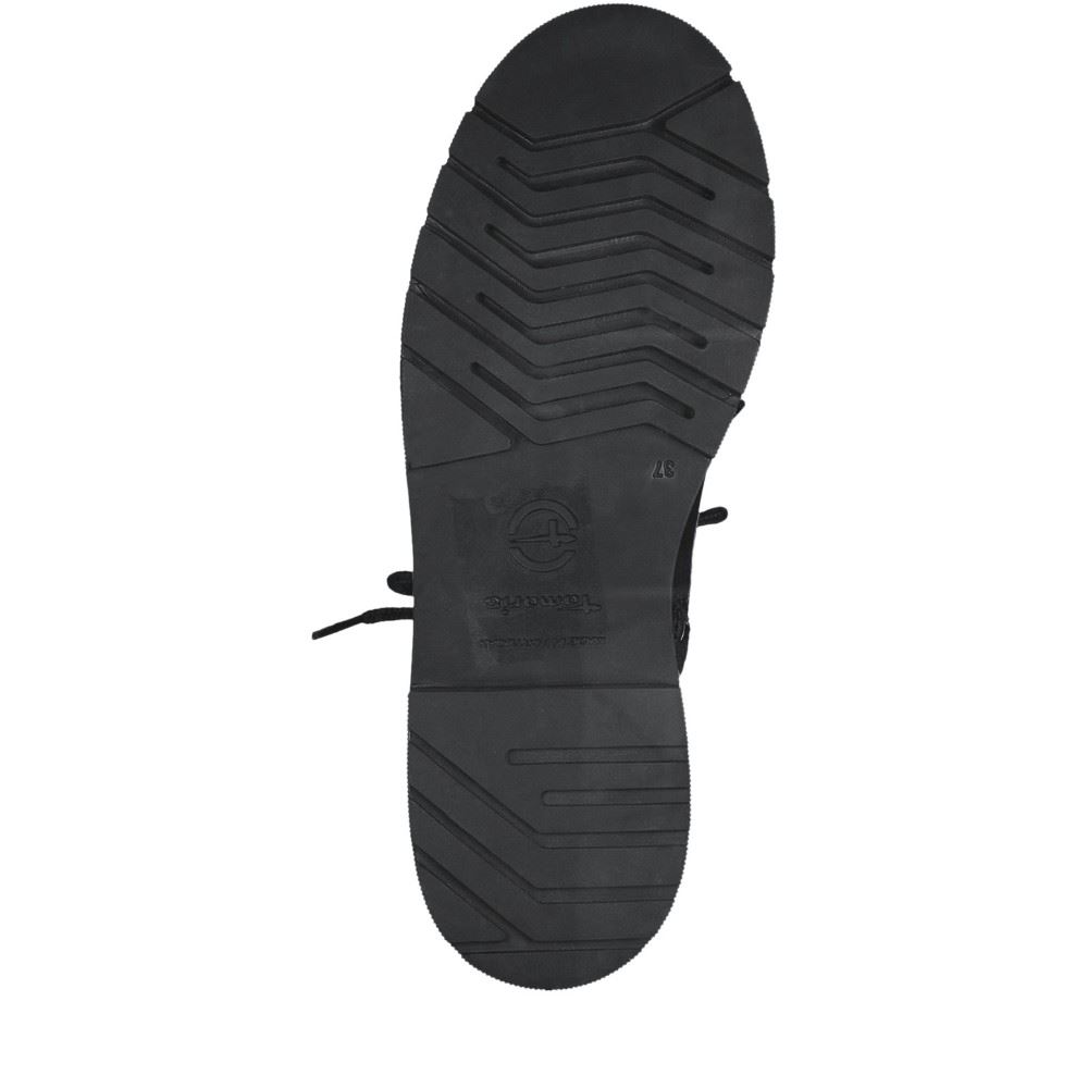 Tamaris Stiefelette Schnürboot warmfutter Wechselfußbett schwarz S22 1-1-26861-29 36 | 001 BLACK | 