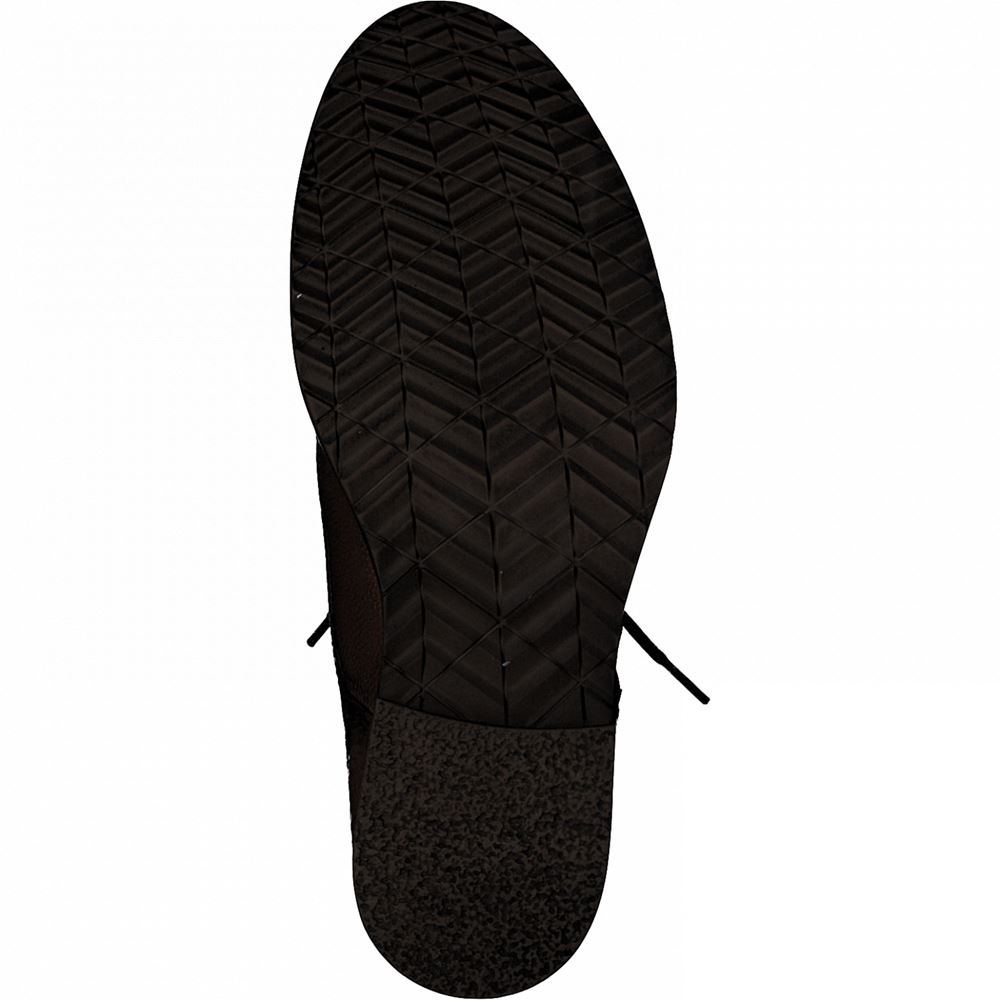 Tamaris Leder Schnürboot Schnürstiefel braun 1-1-25211-27 