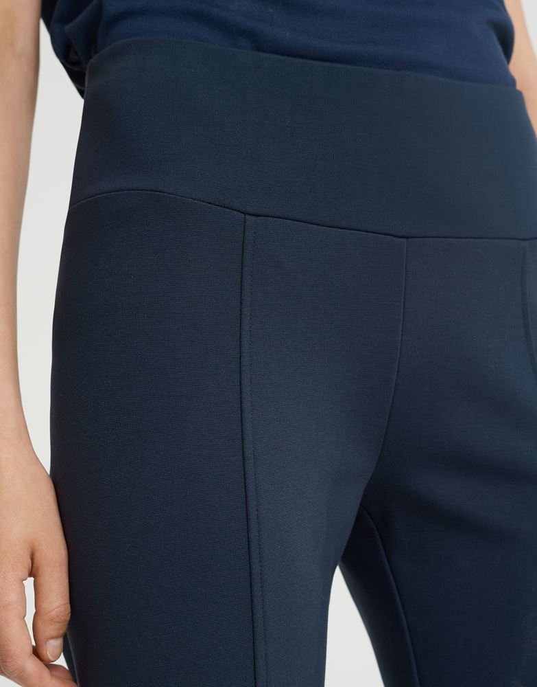 OPUS Leggings Enopi breiter Bund abgesteppte Ziernaht blau S22 1007375977100 38 | 60007 blue shad | 