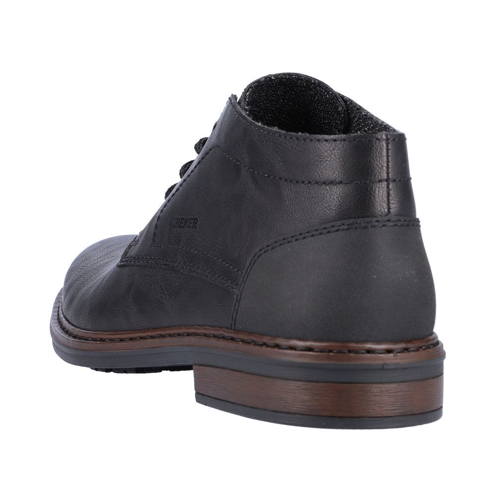 Rieker Antistress Herren Schnürstiefel Extraweite schwarz S23 17604-00 43 | schwarz/schwarz | H
