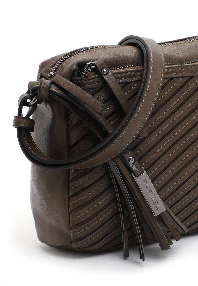 Tamaris Crossbody-Bag Umhängetache Julina Streifen- Design grün S22 32021,951 