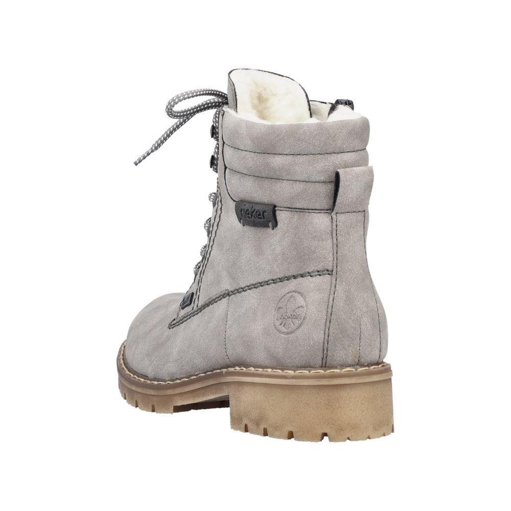 Rieker Antistress Damen Schnürboot Schnürstiefelette TEX- Membran Warmfutter grau S22 Y9125-40 