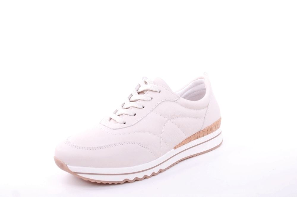 ACO Damen Sneaker CLAIRE 21 Leder Wechselfußbett S12 beige 1207/10231 