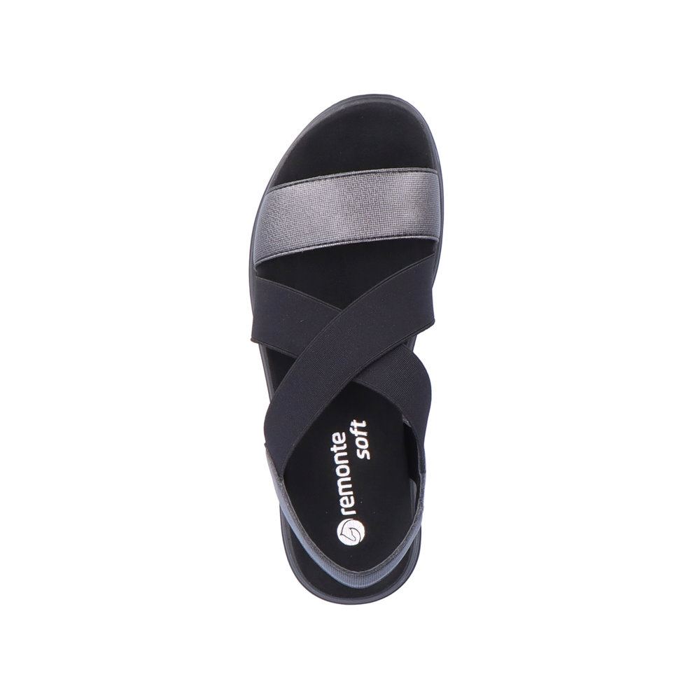 Remonte Damen Riemchensandalen nachtschwarz S13  R2954-01 