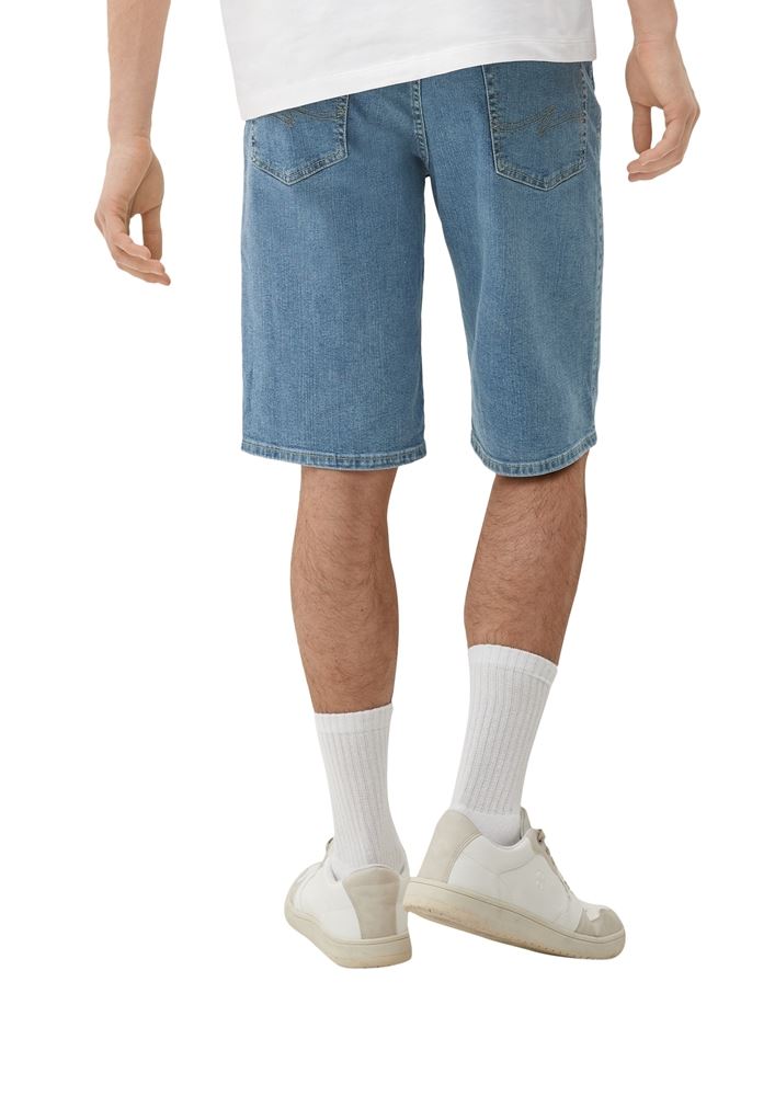 QS deigned by Regular: Herren Denimshorts aus Baumwollstretch blau S13  2133044 