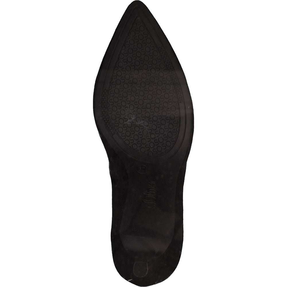 s.Oliver Damen Pumps klassisch schwarz S22 5-5-22411-39 