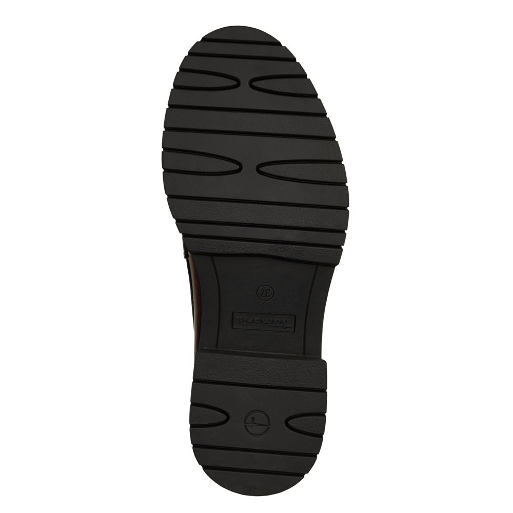 Tamaris Slipper TOUCHit- Fußbett Logo- Kettendetail rot S23 1-24708-41 