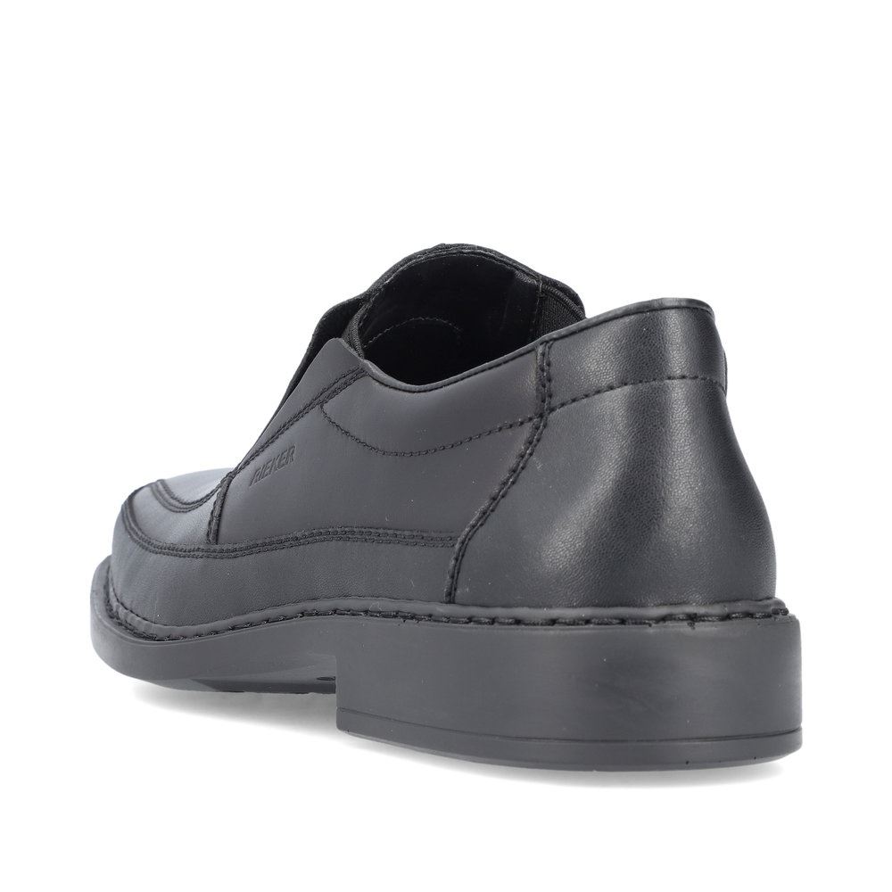 Rieker Antistress Herren Slipper elegant Leder Extraweite- H schwarz S13 B0873-00 