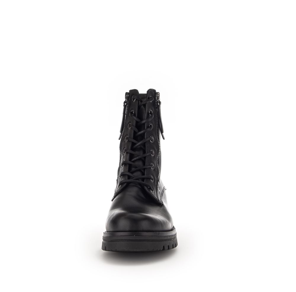Gabor Biker Boots Leder Wechselfußbett schwarz S23 32.785.87 