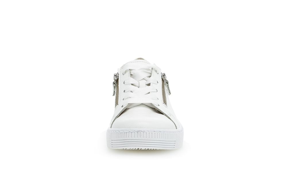 Gabor Sneaker low Leder Wechselfußbett Reißverschluss weiß S13 23.334.21 