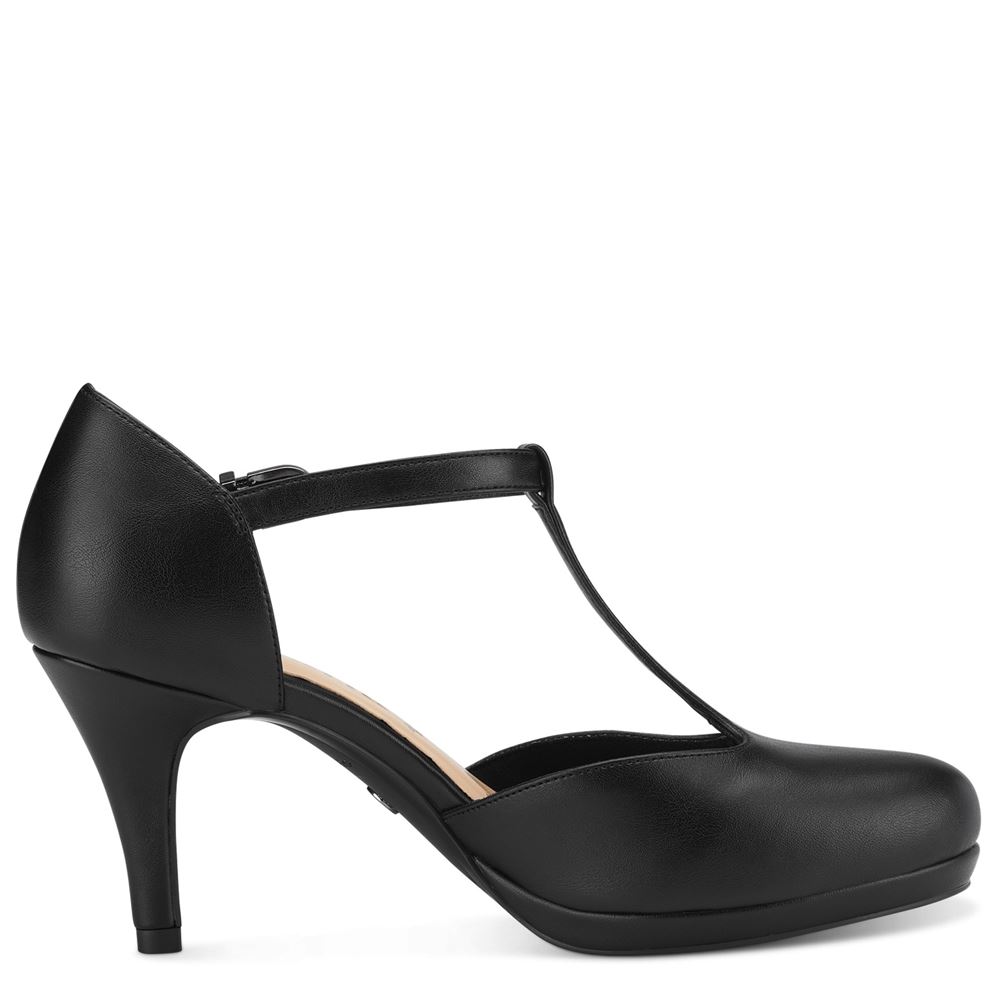 Tamaris Pumps black matt, pearl S13  1-1-24463-20 