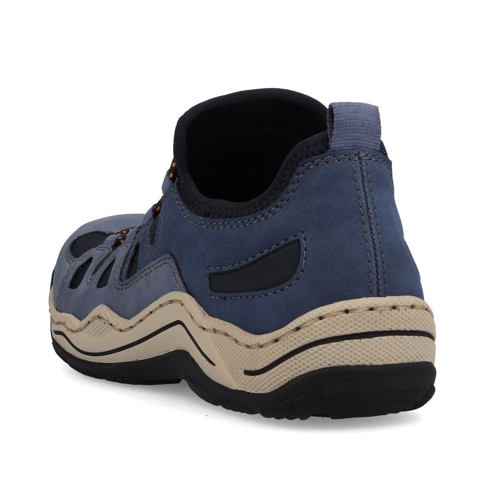 Rieker Antistress Damen Slipper sportlich herausnehmbarer Decksohle blau S13 L0546-14 