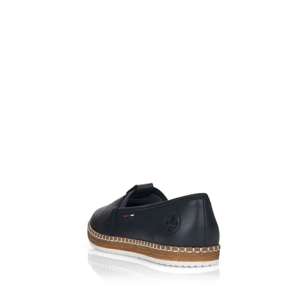Rieker Antistress Damen Ballerina Slipper Leder blau S13 M2261-14 
