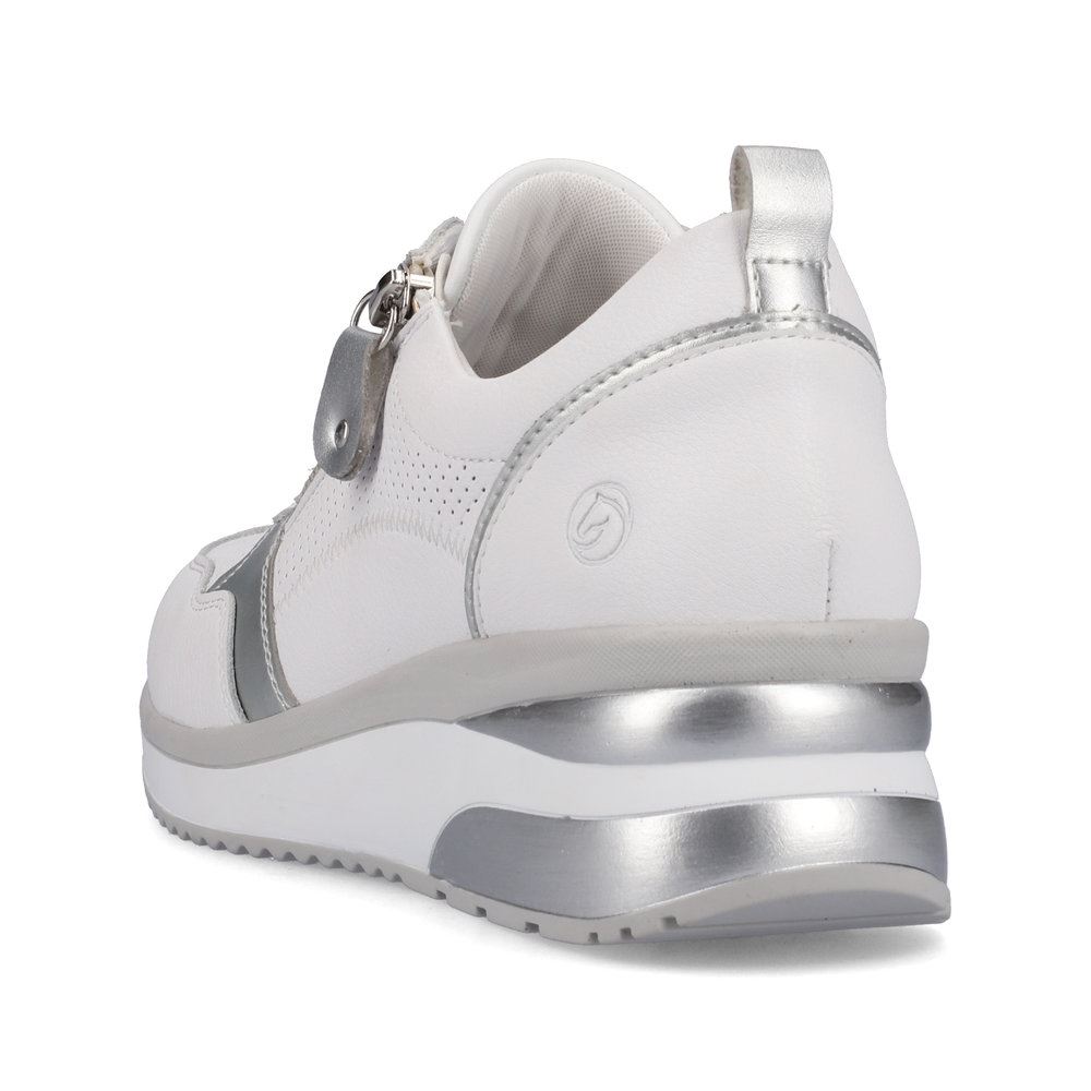 Remonte Sneaker weiß Reißverschluss S13  D2409-80 41 | weiss/weiss/sil | G