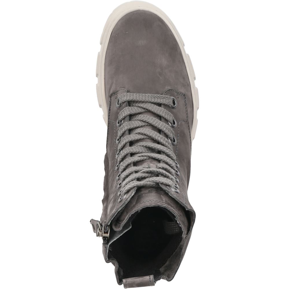 Paul Green Supersoft Schnürboots Nubukleder Reißverschluss grau 9970-019 5 | iron | 