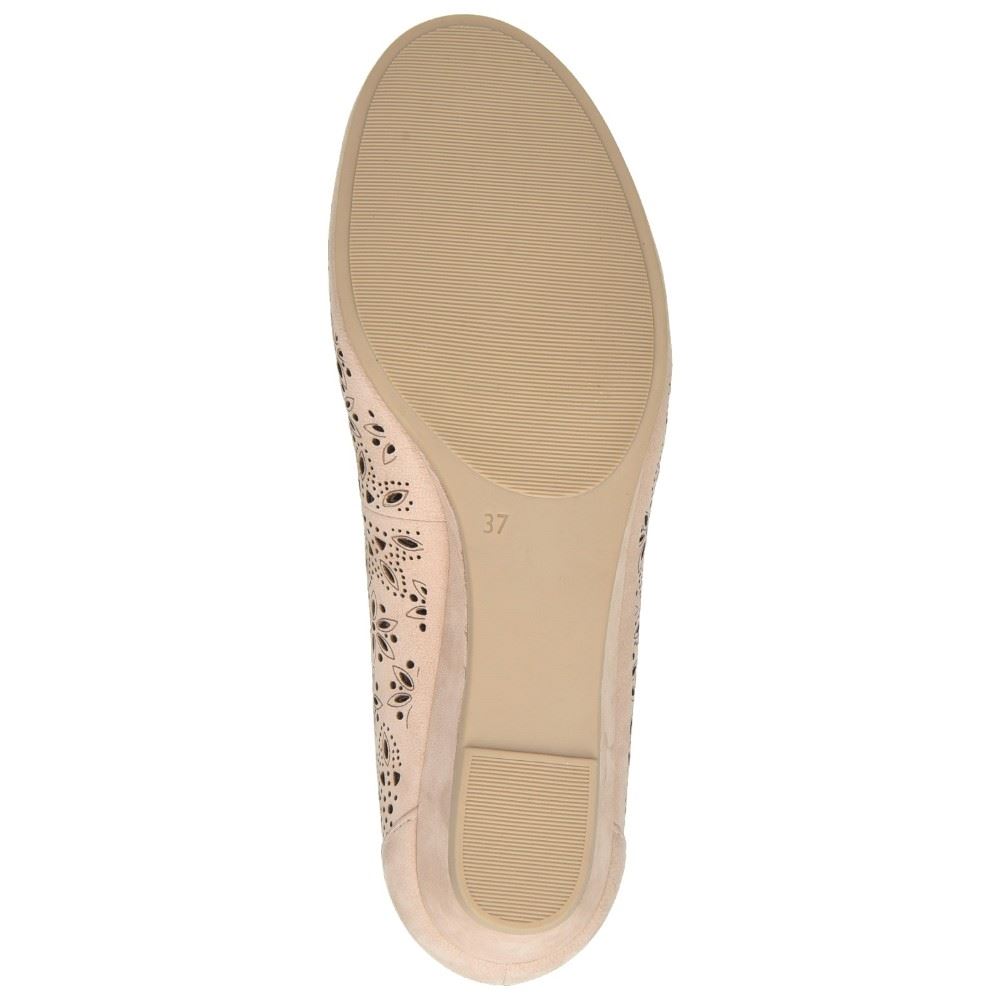 Caprice superweicher Keilballerina Leder 9-9-22500-24 37 | 401 BEIGE NUBUC | 