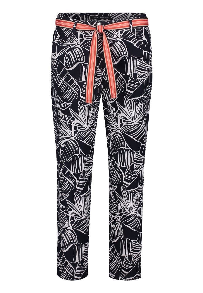 Betty Barclay Hose gemustert blau weiß S12 65322918 