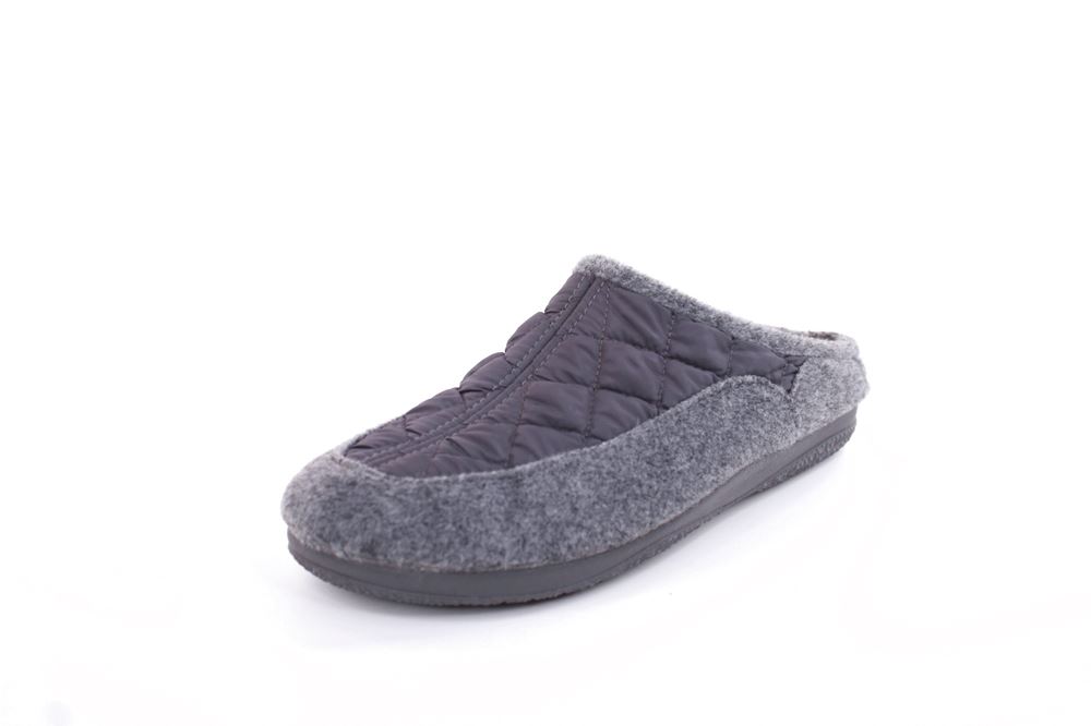 s`knöpfli Damen Hausschuh Pantolette Materialmix grau S22 X10639 38 | gris | 