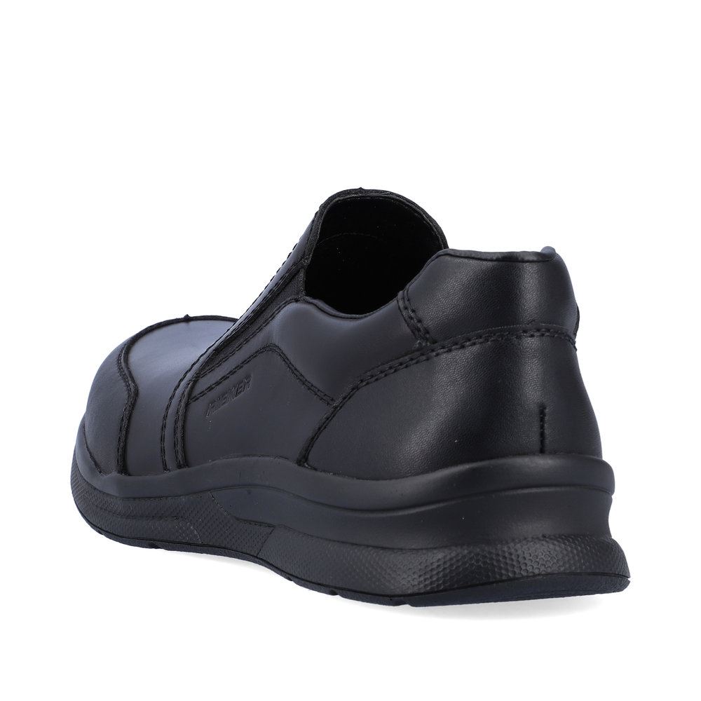 Rieker Antistress Herren Slipper Leder Extraweite Wechselfußbett schwarz S13 14850-01 