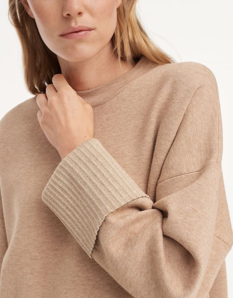 OPUS Strickpullover Potu beige S21 248074873 