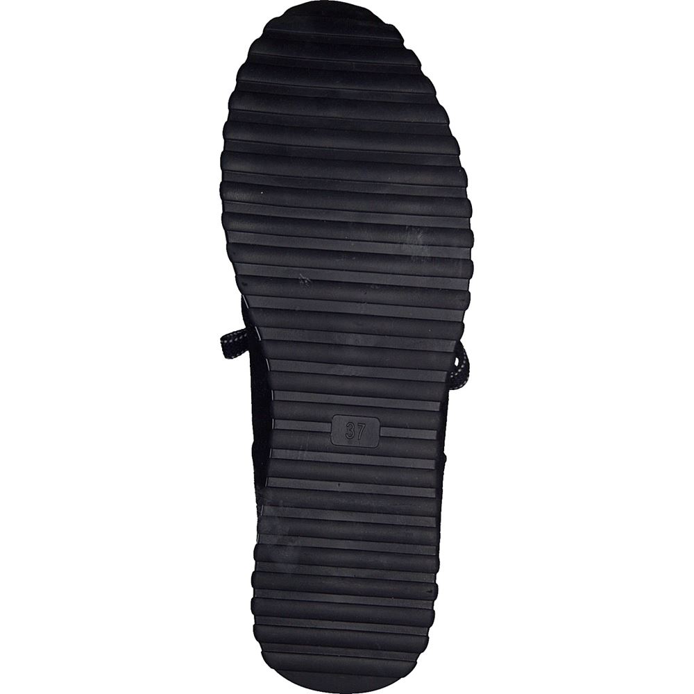MARCO TOZZI Damen Sneaker Halbschuh Schnürsenkel Wechselfußbett  blau S22 2-2-23734-29 