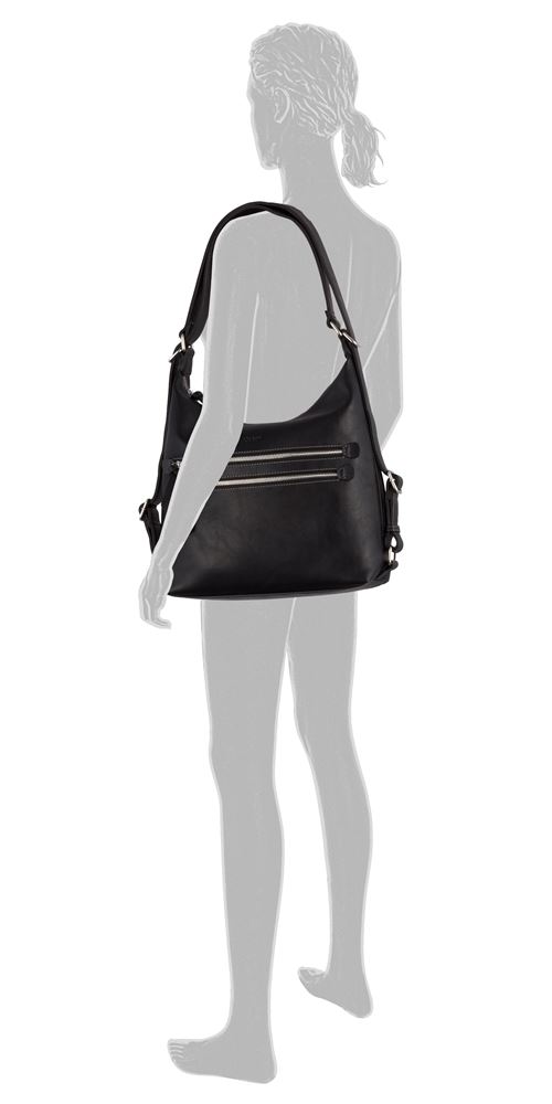 Gabor Hobo- Bag Handtasche Rucksack GEMMA schwarz  S21 8691 60 