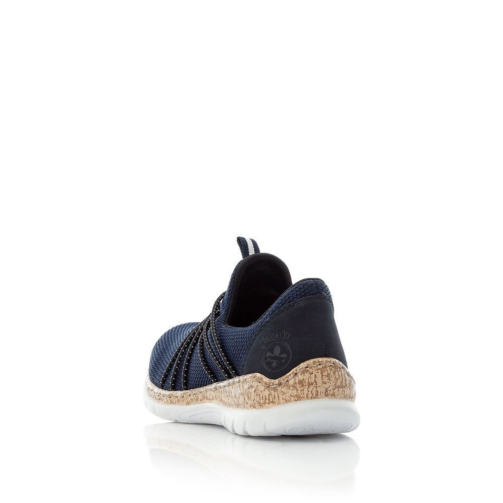 Rieker Slipper Sneaker Memosoft blau N42K1-14 37 | marine/pazifik | F
