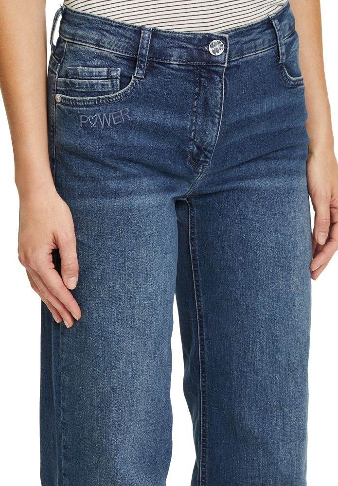 Betty Barclay Jeans Bootcut Fransensaum blau S22 66601100 