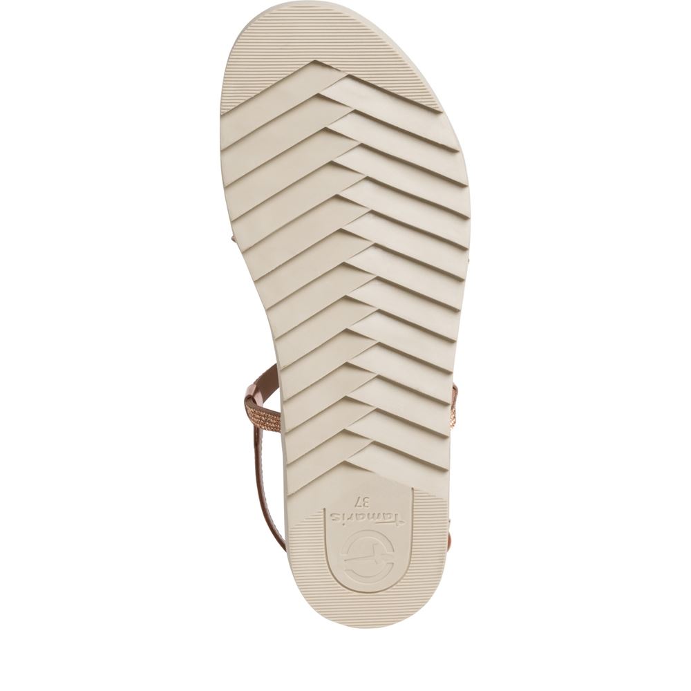 Tamaris Sandale Riemchen Leder copper glam S13  1-1-28121-20 