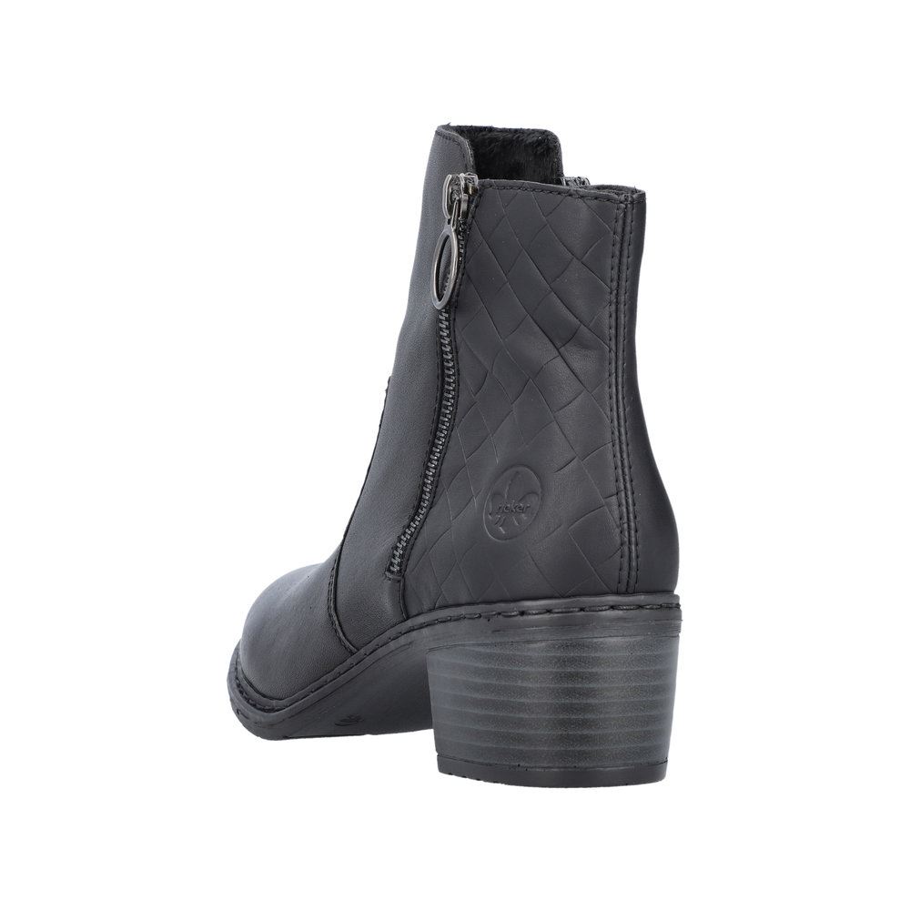 Rieker Antistress Damen Stiefelette Leder komfortweite schwarz S23  70150-00 