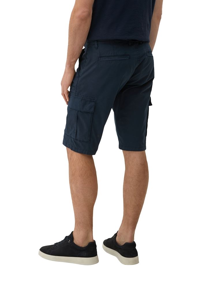 s.Oliver Herren Relaxed: Bermuda mit Cargotaschen blau, braun S13  2132921 