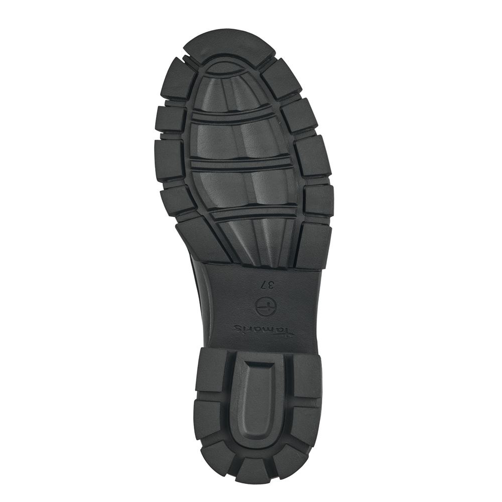 Tamaris Slipper sportive Sohle Leder TOUCHit- Fußbett schwarz S23 1-24439-41 