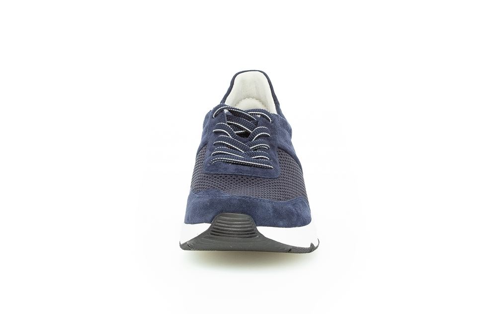 Gabor rollingsoft Damen Sneaker low Materialmix blau  S13   26.897.36 