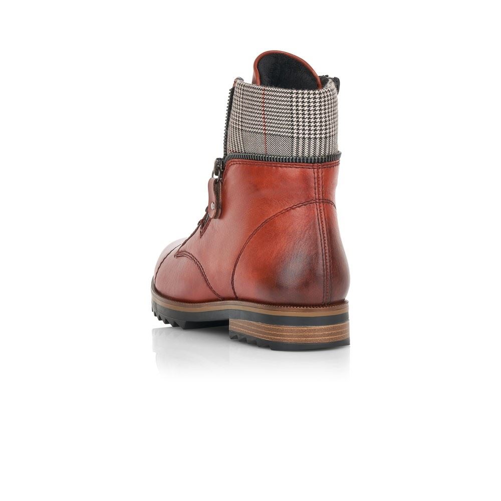 Remonte Stiefelette Weit Reißverschluss Wechselfußbett orange R2294 