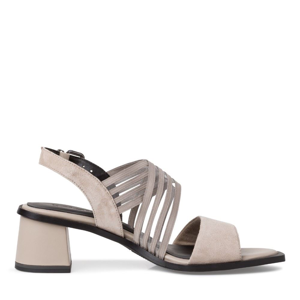 Tamaris Sandalette taupe TOUCHit Fussbett S12 1-1-28354-28 37 | 341 TAUPE | 