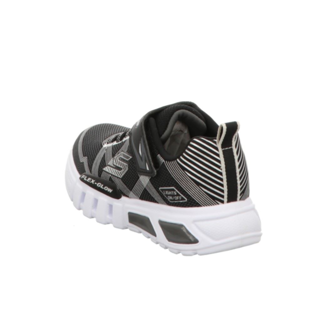 Skechers Lights Flex Glow - Sneaker schwarz und blau Blinker 90542L  