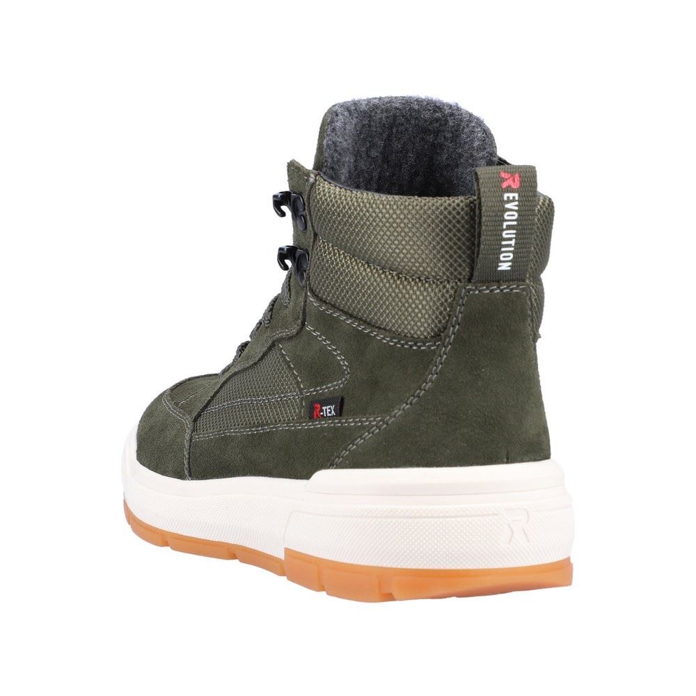 Rieker EVOLUTION Herren Sneaker High Schnürschuh TEX- Membran grün S22 U0069-54 