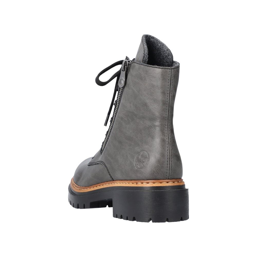 Rieker Antistress Damen Schnürboots Stiefelette grau S22 72611-45 38 | smoke | F