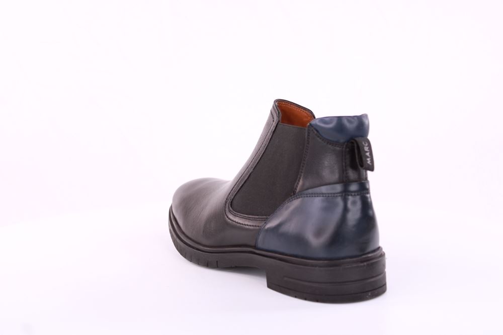 Marc Shoes Herren Chelsea- Boots Leder schwarz S21 831841 40 | 00671 black | 