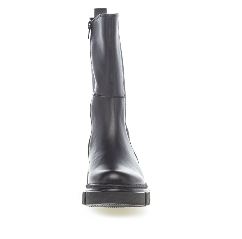 Gabor Chelsea- Boot Leder Wechselfußbett schwarz S22 91.732.27 5,5 | schwarz (schwar | F