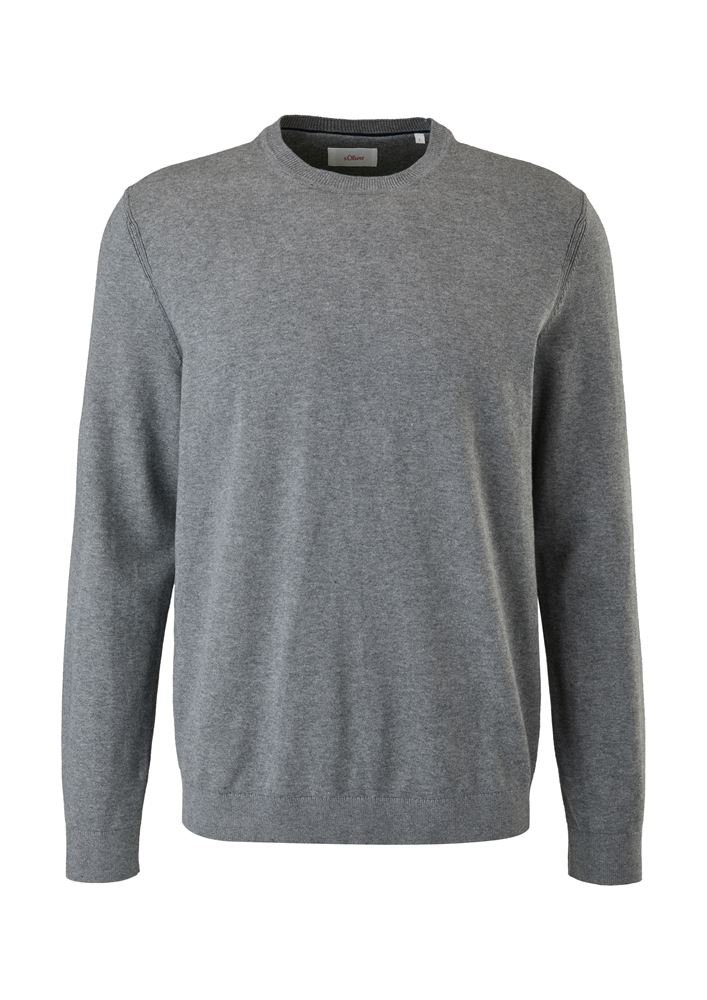 s.Oliver Herren Feinstrickpullover Rippbündchen Baumwolle blau,schwarz S22 2121351 XXL | 79W0 GREEN | 