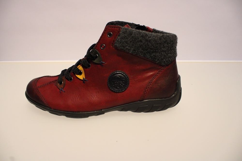 Rieker Schnürschuh  Wechselfußbett Reißverschluss L6513 