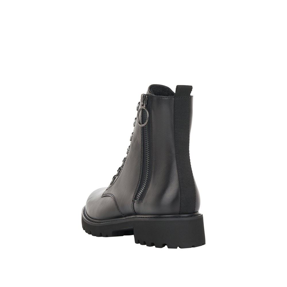 Remonte Damen Schnürstiefelette Leder schwarz S22 D8671-01 