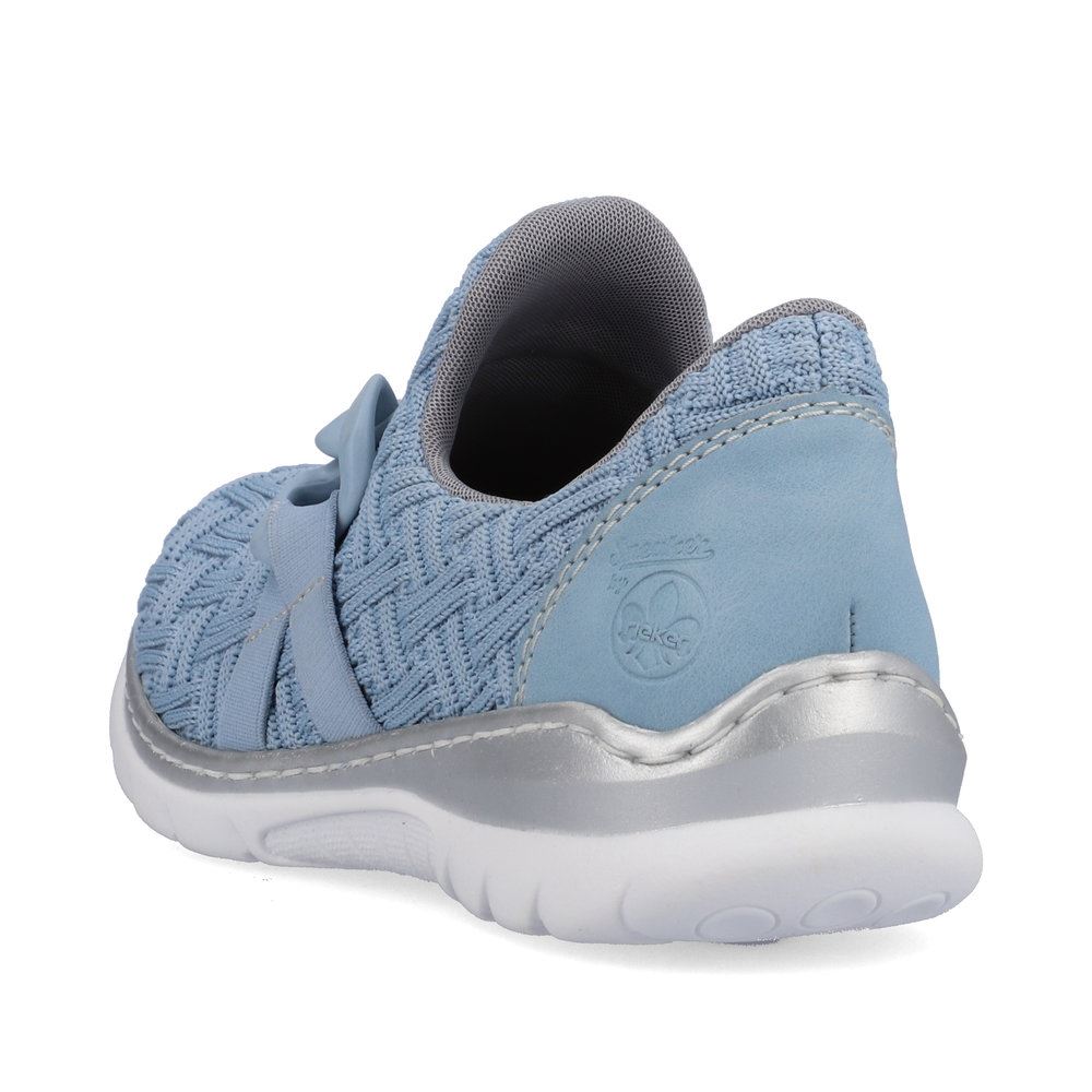 Rieker Antistress Damen Slipper Textil Kettendetail blau S13 L3270-12 