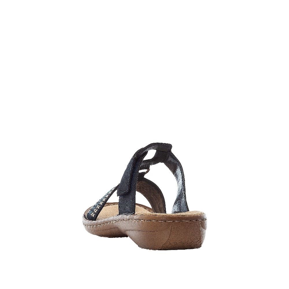 Rieker Antistress Damen Pantolette blau S12 608K8-14 42 | pazifik | E