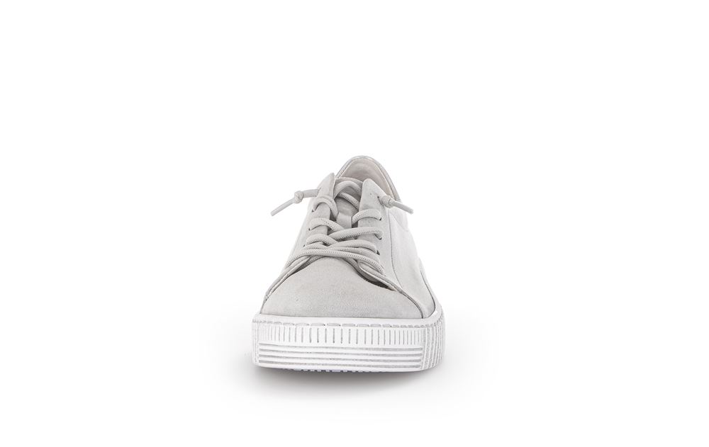 Gabor Sneaker low Rauleder Wechselfußbett grau S13  23.331.19 