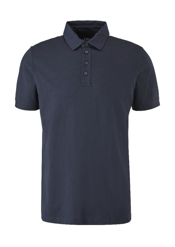 s.Oliver Poloshirt aus Slub - Jersey einfarbig 2113344 