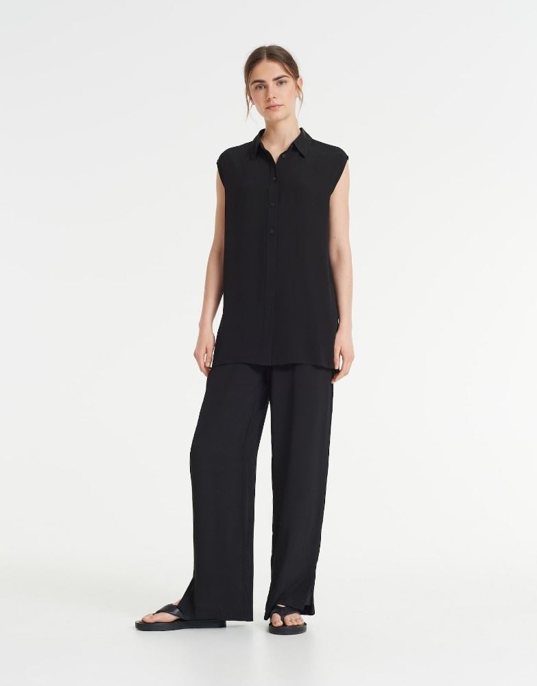 OPUS Bluse Fivika schwarz S12 1005404383123 
